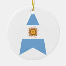 Argentina Star Christmas Ornaments