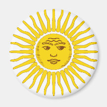 Argentina Sun Fridge Magnet