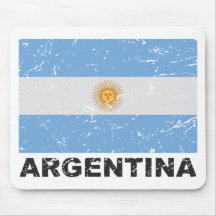 Argentina Vintage Flag Mouse Pads