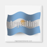 Argentina Waving Flag Fridge Magnet