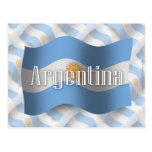 Argentina Waving Flag Post Card