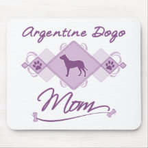 Argentine Dogo Mom Mouse Pads