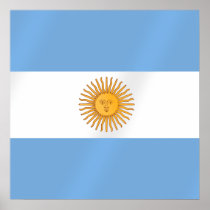 Argentinian flag of Argentina Albicelestes Gifts Posters