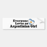 Argentinian Girl Bumper Sticker