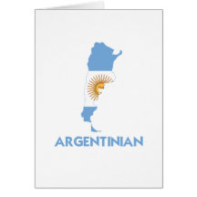 ARGENTINIAN MAP GREETING CARDS