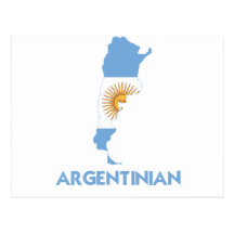 ARGENTINIAN MAP POST CARD