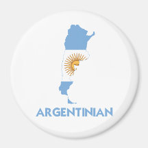 ARGENTINIAN MAP REFRIGERATOR MAGNETS