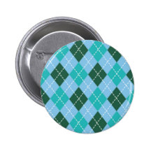 Argyle Blues Pinback Buttons