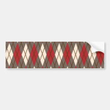 Argyle Bumper Sticker