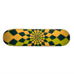 Argyle Burst/Flower - Citrus Skateboard