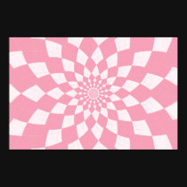 Argyle Burst/Flower - Pinky posters