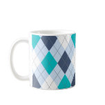 Argyle: Code Name “Eclectic Blue” mug