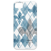 Argyle Fleur de lis iPhone 5 Case