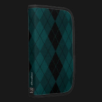 Argyle Pattern Teal Rickshaw iPhone planners