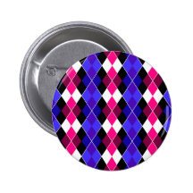 Argyle Pinback Button
