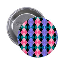 Argyle Pinback Button