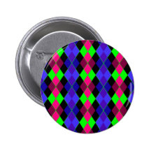 Argyle Pinback Buttons
