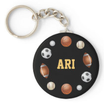 Ari World of Sports Keychain - Black
