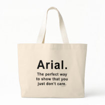 Arial Font Humour Mug Bag