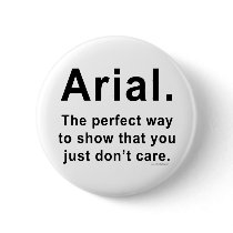 Arial Font Humour Mug