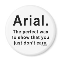 Arial Font Humour Mug