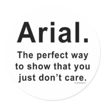 Arial Font Humour Mug