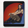 Ariana Hot Goth Babe 3d Pinup in Fishnets Mousepads