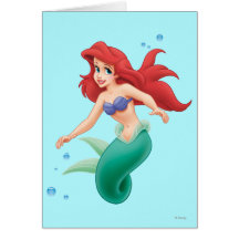 Ariel avec des bulles carte de vœux