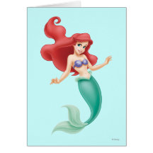 Ariel nageant carte de vœux