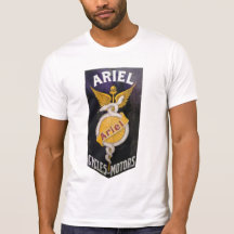 ARIEL VINTAGE MOTORCYCLE SIGN, T-SHIRTS.