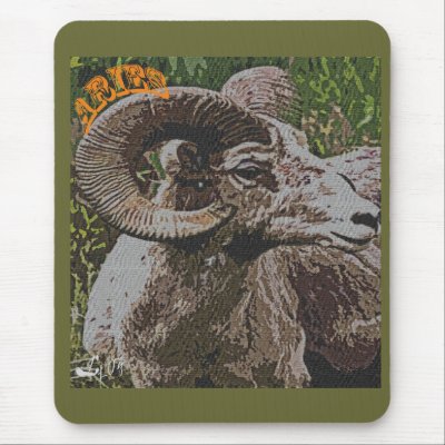 ARIES BY LIZ LOZ MOUSEPAD by AFROFUSION