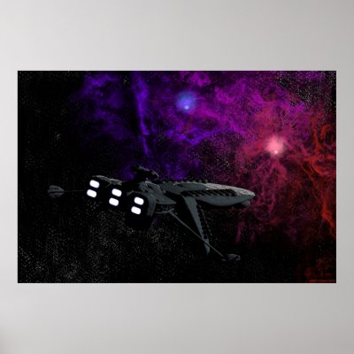 Aries Class Cruiser Print by Light_Waves_Graphics