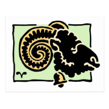 Aries | Cute Fun Cool Design Postcard