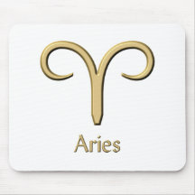 Aries symbol mouse mat
