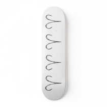 Aries. Zodiac Astrology Sign. Black. Skate Decks
