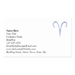 Aries. Zodiac Astrology Sign. Business Card Templates
