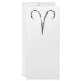 Aries. Zodiac Astrology Sign. Custom Rack Card