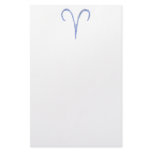 Aries. Zodiac Astrology Sign. Stationery Paper