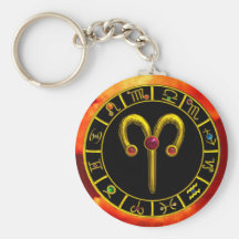ARIES ZODIAC BIRTHDAY JEWEL KEY CHAINS