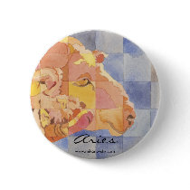 Aries Zodiac Button