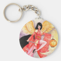 Aries Zodiac Geisha Keychain - customize it!