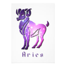 Aries Zodiac Invitation