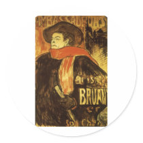 Aristide Bruant studie 1892 Toulouse-Lautrec