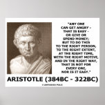 Aristotle Any One Can Get Angry Right Way Not Easy Posters