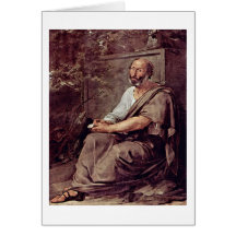 Aristotle By Francesco Hayez Cards