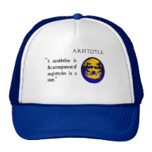 Aristotle on constitution cap hat