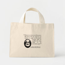 Aristotle on democracy shopping bag