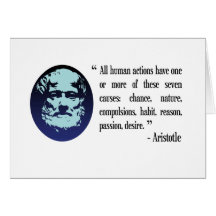 Aristotle philosophical quotations card