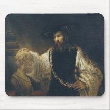 Aristotle With A Bust Of Homer by Rembrandt Mousepads