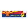 Arizona and Gadsden Flag Bumper Sticker